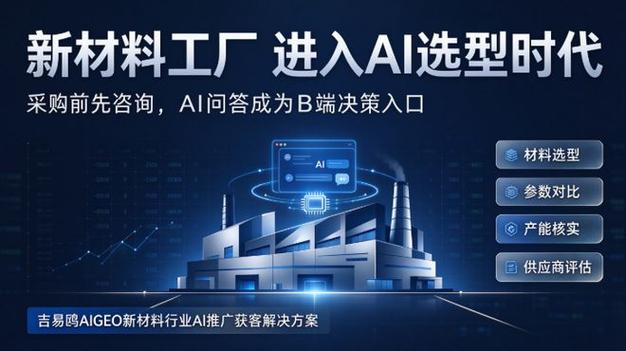 吉易鸥aigeo发布新材料工厂行业 ai 推广获客解决方案,标准化sop助力